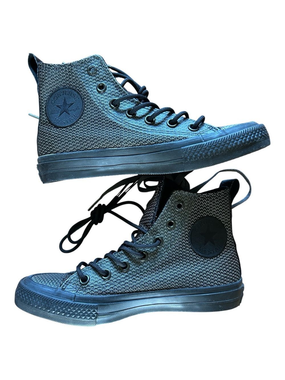 Like New Unisex Converse All Star Black High Top Sneakers With Lunarlon